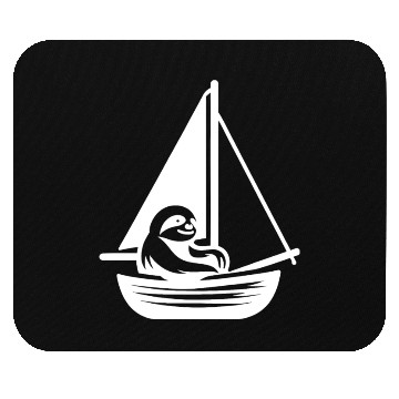 Discover Summer sailing sloth silhouette cool Mouse Pads