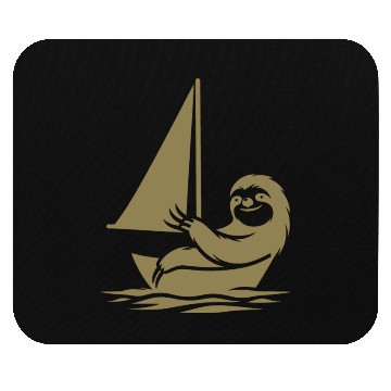 Discover Minimalist sailing dinghy sloth summer Mouse Pads