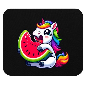 Discover Unicorn Watermelon Summer Design Mouse Pads