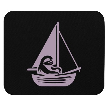 Discover Summer sailing sloth silhouette cool Mouse Pads