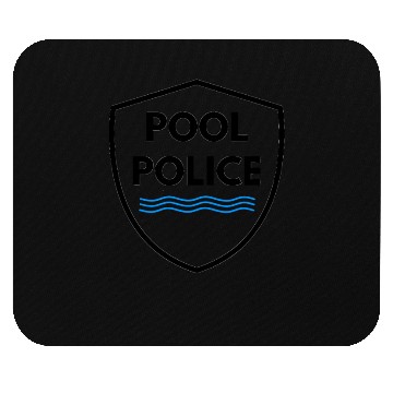 Discover Pool Police Lifeguard Swimming Funny Mouse Pads