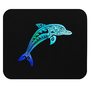 Discover Jumping Dolphin Tribal Mouse Pads