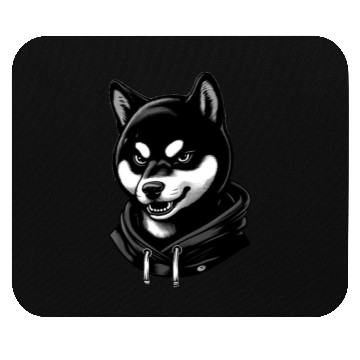Discover Fierce Shiba Inu in Mouse Pads