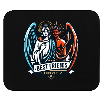 Discover Best Friends Forever: Angel & Devil Mouse Pads