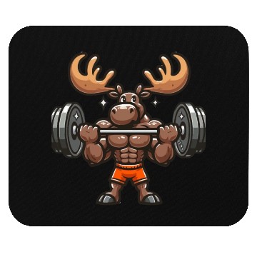 Discover funny moose quote Weightlifting Gym cool for Gym Mouse Pads