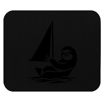 Discover Minimalist sailing dinghy sloth summer Mouse Pads
