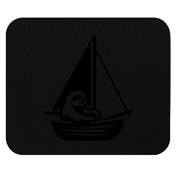 Discover Summer sailing sloth silhouette cool Mouse Pads