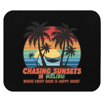 Discover Chasing Sunsets in Malibu Mouse Pads