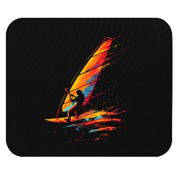 Discover Windsurfing 90s Look Mouse Pads