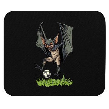 Discover Bat playing Soccer Ball Bats Mouse Pads