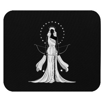 Discover Greek moon goddess Artemis Mouse Pads