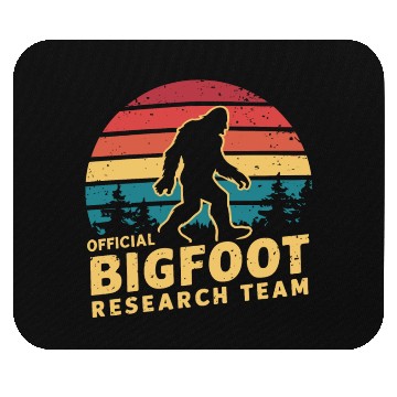 Discover Official Bigfoot Research Team Sasquatch Yeti Mouse Pads