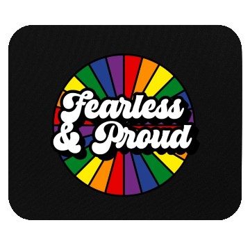 Discover Fearless Proud Pride Rainbow Mouse Pads