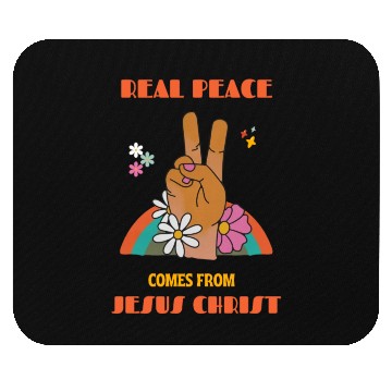 Discover Real Peace Comes From Jesus Christ Womens Mouse Pads