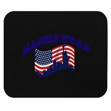 Discover Manhattan usa Mouse Pads