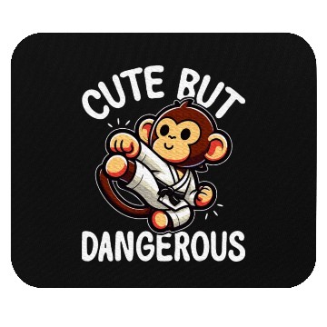 Discover Cute but Dangerous Karate Taekwondo Monkey Karate Mouse Pads