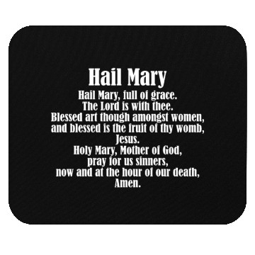 Discover Hail May Prayer Christian Catholic Faith Believer Mouse Pads