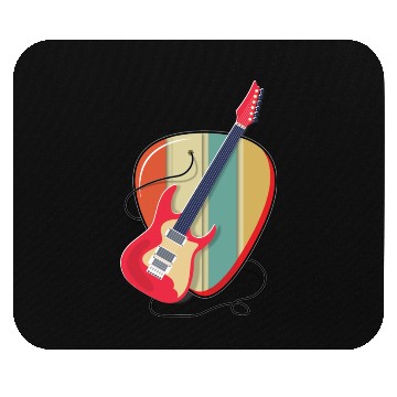 Discover Electric Guitar Connected to Pick Mouse Pads
