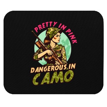 Discover Hunter Pretty In Pink Dangerous Camo Mouse Pads