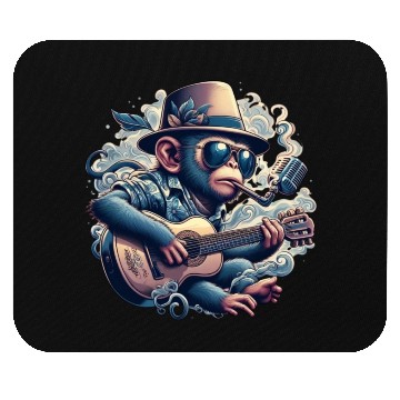 Discover Rock 'n' Roll Monkey - Bold and Musical Mouse Pads