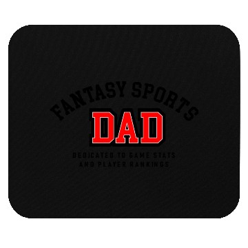 Discover fantasy sports dad college font Mouse Pads