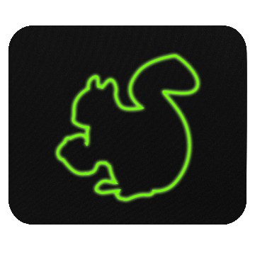 Discover Neon Sign Squirrel Animal Lover Chipmunks Symbol Mouse Pads
