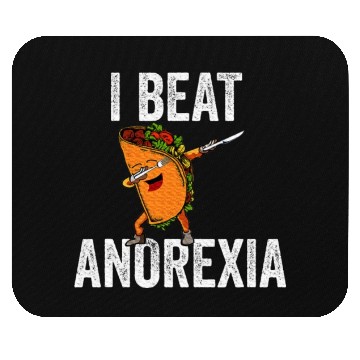 Discover I Beat Anorexia Taco Graphic Mouse Pads
