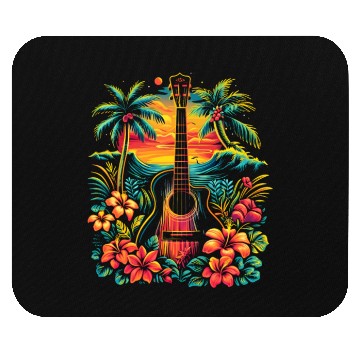 Discover Guitar Illustration Mouse Pads
