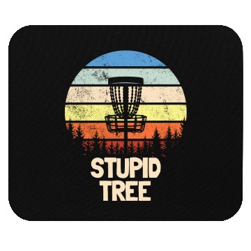 Discover Stupid Tree Disc Golf Retro Funny Disc Golf Player Mouse Pads