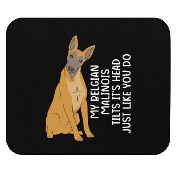 Discover Funny Belgian Malinois Dog Breed Mouse Pads