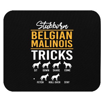 Discover Funny Belgian Malinois Dog Training Mouse Pads