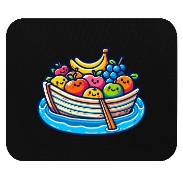 Discover Fruity Boat Adventure Mouse Pads