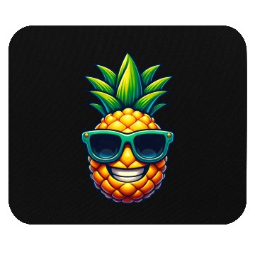 Discover Cool Pineapple with Sunglasses Kawaii Mouse Pads