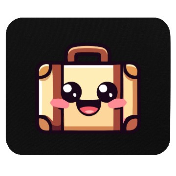 Discover Happy Travel Suitcase Mouse Pads