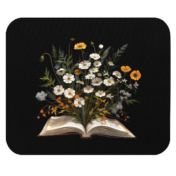 Discover Book Lover Wildflowers Sleeve Mouse Pads