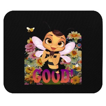 Discover Kim Bee Good among the flowers Mouse Pads