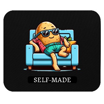 Discover Funny Self-Made Couch Potato Lazy Tired People Mouse Pads