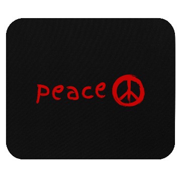 Discover Classic Red Peace Symbol Mouse Pads
