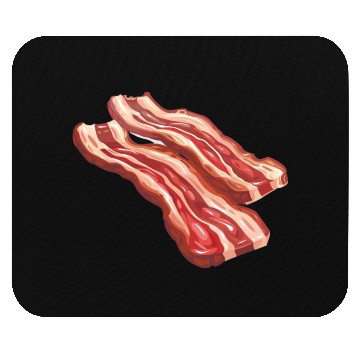 Discover Delicious Bacon Strips Illustration Mouse Pads