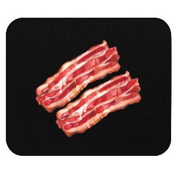 Discover Illustrated Bacon Strips Mouse Pads