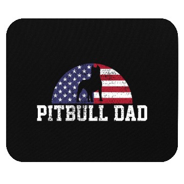 Discover Pitbull Dad Papa Love Bond Unique Design Mouse Pads