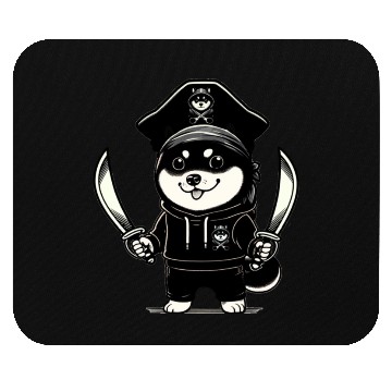 Discover Shiba Inu Pirate Mouse Pads