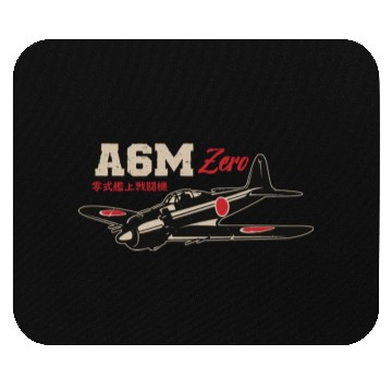 Discover A6M Zero | World War 2 Japanese Plane Vintage Mouse Pads