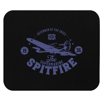 Discover Spitfire - Defender of The Skies | WW2 Plane Mouse Pads