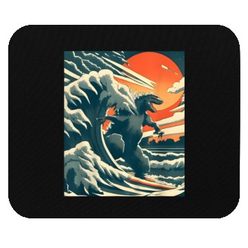 Discover Japanese Monster Kaiju Funny Art Mouse Pads