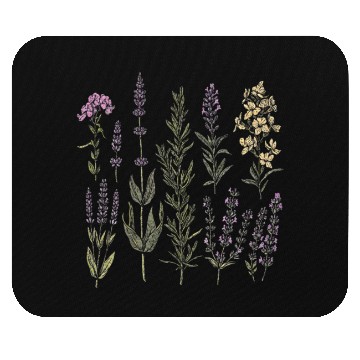 Discover Spring Flower Girl Floral Lavender Flowers Summer Mouse Pads