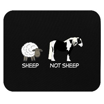 Discover Sheep and Horse Shepherd Farmer Mouse Pads