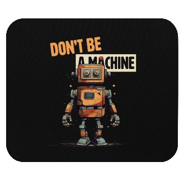 Discover Don't Be a Machine Robot Mouse Pads