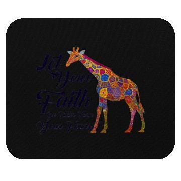 Discover Giraffe Lover Christian Faith Bible Verse Mouse Pads