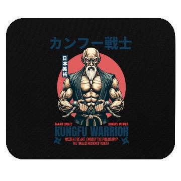 Discover kungfu warrior master Mouse Pads